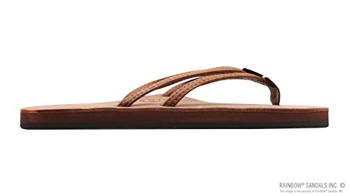 Image of Rainbow Sandals Ladies The Sand Piper Luxury Leather - Single Layer Arch w /Double Narrow 1 /3 inch Strap