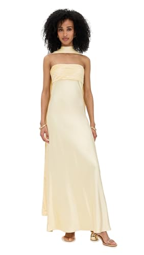 Runaway the Label Women's Elsa Maxi Dress, Lemon, XS at Amazon Women's Clothing store