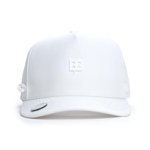 Image of BRIMZ Golf Performance Hat - Tee Holder & Magnetic Brim - Breathable Sweat & Water Resistant Golfing Snapback Cap