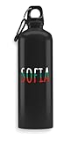 Lauthings Sofia Bulgarien Flagge Reise Souvenir Wasserflasche Getränkeflasche Reiseflasche Outdoor Sport Flasche