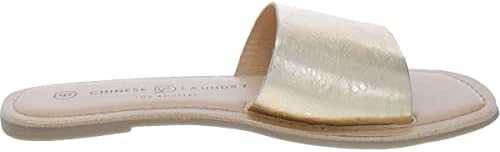 Chinese Laundry Women's Regina Slide Sandal, Gold, 7 | Image 1