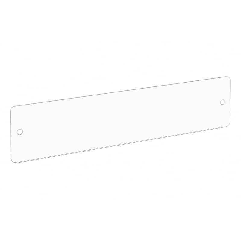 Stuhlband aus transparentem Plexy, 12 x 60 cm, Wandschutz aus...