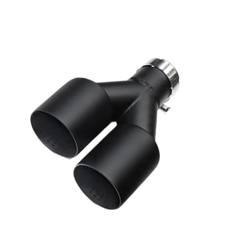 Embout d'échappement double pour Golf 7 GTI silencieux noir mat en U