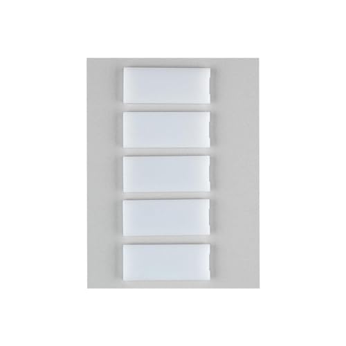 Ritto 1225170 plaque porte-nom transparente pour platine interphone 14754 15754