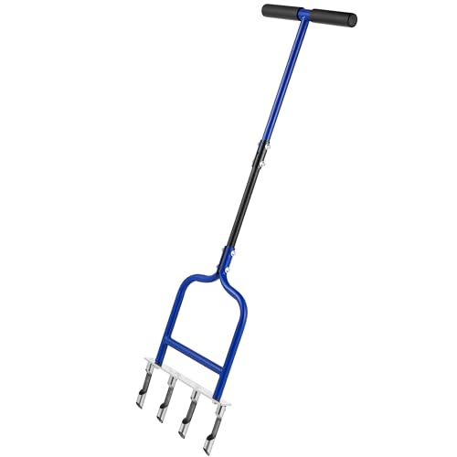 YOWPSY Spike Tine Fork Lawn Aerator β 4 Stainless