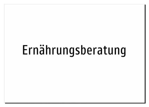 Ernährungsberatung – Aufkleber A5: 210x148mm – Ohne Grafik, nur Text