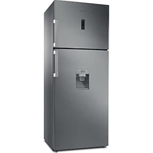 Whirlpool WT70E 831 X AQUA koelkast met dubbele deur, zonder vorst, roestvrij staal, 419 liter, klasse F