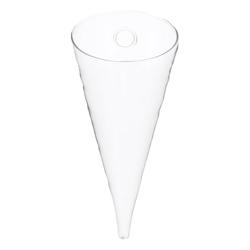 Amosfun Jarrón De Pared En Forma De Cono Maceta De Cristal para Plantas Decoración Elegante para La Pared del Hogar Y La Oficina