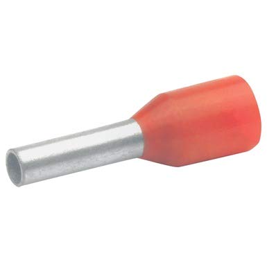 1.0 SQ. MM, Insulated cable end-sleeve Boot Lug Pin type according to DIN with Easy-Entry Pack of 100