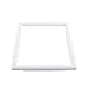 Stickrahmen Eckig, Stickcliprahmen, Frame Clip on Q Snap Cross Stitch Frame, Quadratische Stickrahmen, Kunststoff Nährahmen Zum Sticken, Handquilten, Nadelspitze, Seidenmalerei (Weiß, 27,9 x 27,9 cm)