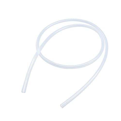 LAVMHAB Silicone Tubing Food Grade Hoses 8mm ID x 10mm OD 1.5m (4.9ft), Flexible Silicone Rubber Tubes Water Air Pipes