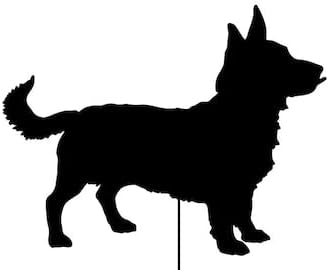 Lancashire Heeler Garden Stake or Wall Hanging, Dog Memorial, Garden Art, Lawn Ornament