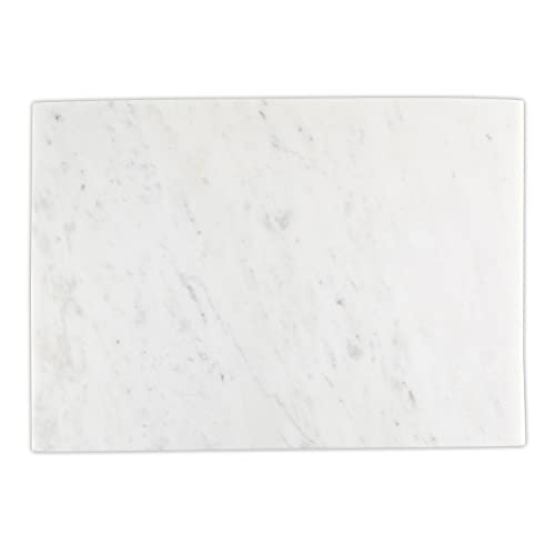 Tabla rectangular de mármol blanca 35.6x25.4x6.35 cm miniatura 4