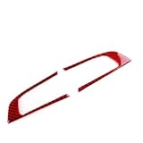 Innen Dekoration Auto Kompatibel Mit Alfa Für Romeo Für Giulia 2016 2017 2018 2019 Für Stelvio 2017 2018 2019 Auto-Lenkrad-Knopfrahmenverkleidung(Red)