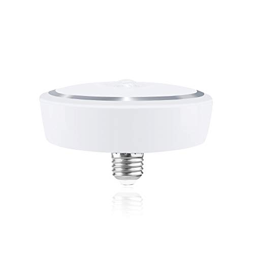 E26 Dusk to Dawn Motion Sensor Light Bulb, Luxvista 15W 1500LM 150W Equivalent 6000K Cool White Motion Activated LED Bulb, Light Sensor Indoor Motion Detector Lights for Inside Stair Garage(1-Pack)