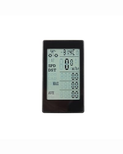 Ciclocomputador Ciclocomputador inalámbrico para todo tipo de bicicletas con gran pantalla retroiluminada, velocímetro y odómetro impermeable, bilingüe EN/CN Ciclocomputador Resistente Agua(Wired Engl