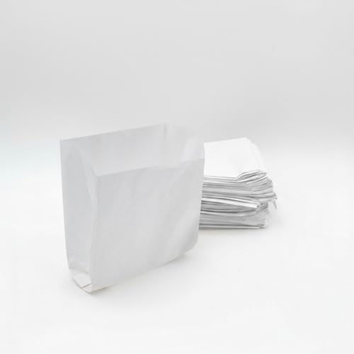 Bicapack - Caja con 2800 Bolsas de Papel Kraft SIN Asas (16 x 9 x 21 cm) en 14 Packs de 200 Bolsas | Papel 100% Reciclado (35 g/m²) (Blanco)