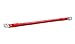 Camco 47483 Red 3/8" Stud 12" Long 2-Gauge Marine Battery Cable and Tinned Lug Assembly
