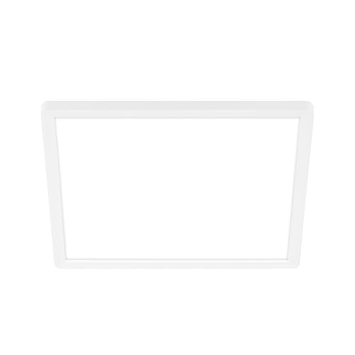 BRILONER - LED Deckenlampe mit indirektem Licht, flach, neutralweißes Licht, LED Lampe, Deckenleuchte, Wohnzimmerlampe, Küchenlampe, Deckenbeleuchtung, Flurlampe, 29 x 29 x 3 cm, Weiß BRILONER - LED Deckenlampe mit indirektem Licht, flach, neutralweißes Licht, LED Lampe, Deckenleuchte, Wohnzimmerlampe, Küchenlampe, Deckenbeleuchtung, Flurlampe, 29 x 29 x 3 cm, Weiß
