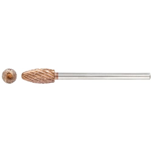 TJR® Carbide Burr with Coating Ultra Co, 6mm (Metric) Diameter with 3mm Metric Shank (Special with chip Breaker) (H - Flame)
