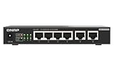 QNAP(キューナップ) 2つの10GBASE-Tポートと4つの2.5GbEポートを備えたアンマネージドスイッチ QSW-2104-2T-R2 プラグアンドプレイ