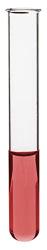 Eisco Labs Rimmed Borosilicate Glass Test Tube 15 x 130mm (5.25" Height) Pack of 48
