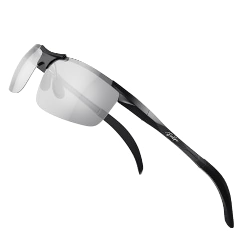 EcoEpic Photochromic Sunglasses for Men, Polarized Sports Glasses, Black - image 1