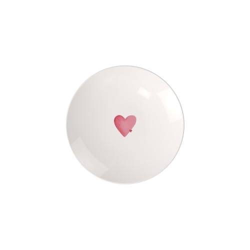 Villeroy & Boch – With Love assiette à dessert/pour le petit-déjeuner Sending Love, porcelaine Premium, assiette à gâteau, assiette à salade, résistant au lave-vaisselle et au four à micro-ondes