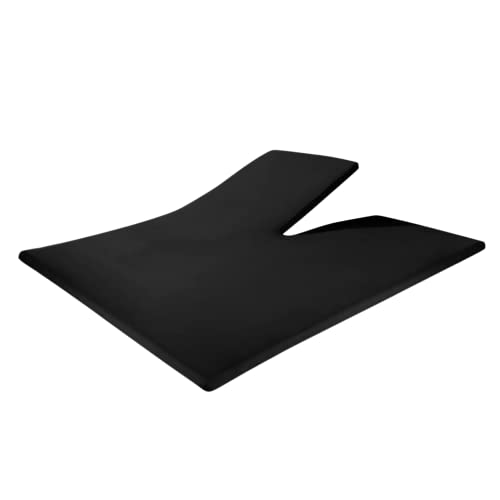 Sleeptime Splittopper Spannbettlaken 180x200 cm – 100% Jersey Baumwolle mit Elasthan – Schwarz – Atmungsaktiv, Hautfreundlich & Pflegeleicht –...