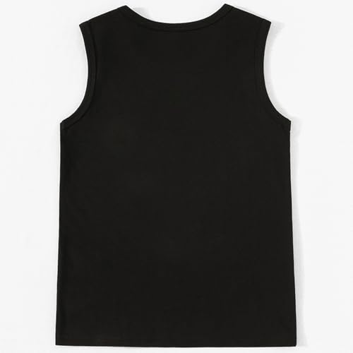 Image of Boys 4th of July Tank Kids American Flag Sleeveless Shirts Cotton Patriotic Tees Top Independence Day Clothes