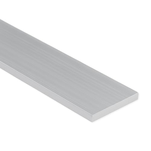 6 FT – 2" x 1/8" Aluminum Flat Bar | 6063 T-6 Temper | Corrosion Resistant, Lightweight, High Strength | Anodized | for Construction, Fabrication, Repairs, Industrial & DIY Projects | Made in USA