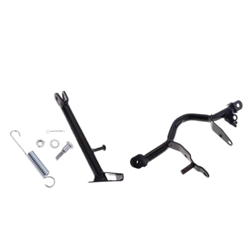 Kit repose-pieds et béquille latérale pour PW80 en acier renforcé noir