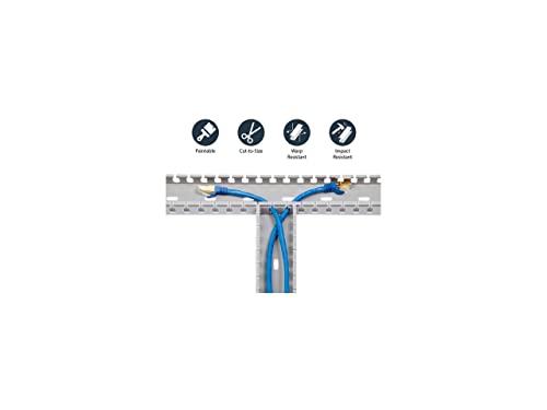 StarTech 5.6 pies Gestión de Cables para Rack de Servidor, TAA (AD105X1) | Canaleta Abierta 2in x 1in para Redes y Datos con Cubierta miniatura 3