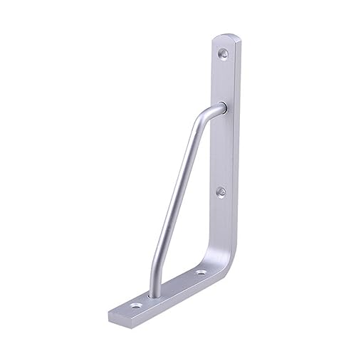 Generic 2 Pcs Tripod Wall Mounted Bracket Loaded Bracket Shelf Brackets Shelf Support Bracket Aluminium Alloy Shelf Bracket