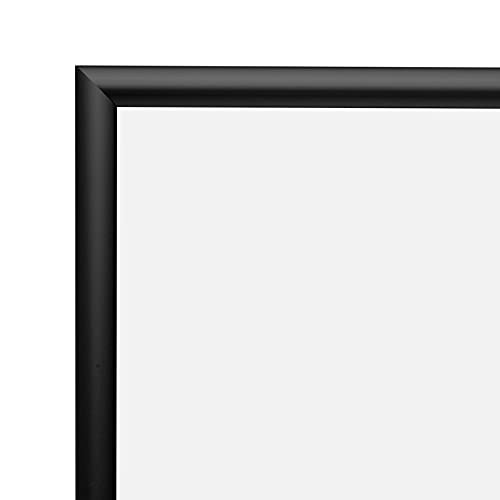 Snapezo Poster Frame 20X26 Inches, Black 1 Inch Aluminum Profile, Front-Loading Snap Frame, Wall Mounting, Sleek Series #TOP7