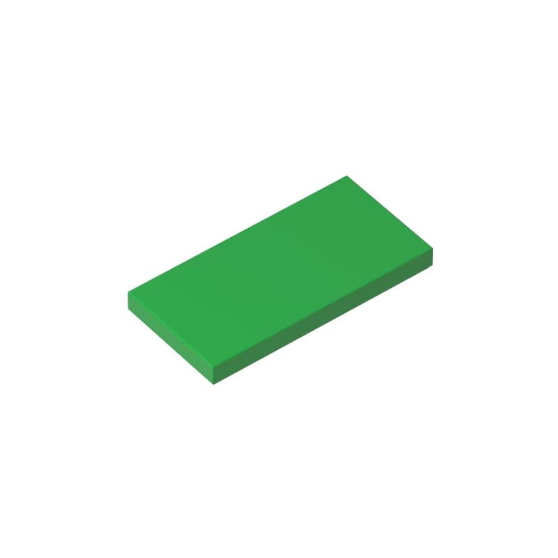 XYEIUGO Gobricks 87079 Foundation Plate Tile 2x4 with Groove 50 Pieces GDS-614 Building Blocks Color:Bright Green