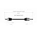 CV Axle Shaft Assembly Front 1pc for Subaru Impreza 2005 2.5L H4 Wagon; RS Model; w/Standard Suspension Driver or Passenger Side CV Axles Joint