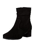 Absatzhöhe: 4.5 cm Jana Damen Stiefelette 8-8-25369-29 001 H-Weite klassische Boots Schuhe mit Reißverschluss weite Schuhweite bequem
