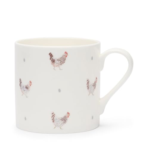 Image of Sophie Allport Fine Bone China Boxed Mug (425ml) - Chicken and Egg