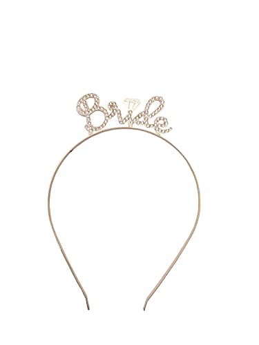 Rose Gold Head Band Crown Hairband For Bride To Be, Theme Party Supplies, Wearable Supplies For Birthday, Bachelorette, Cocktail, Sangeet, Bachelor-image-34