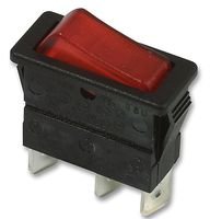 ARCOLECTRIC SWITCHES C5503ATNAB Rocker Switch, SPST, 20A, 250VAC, RED