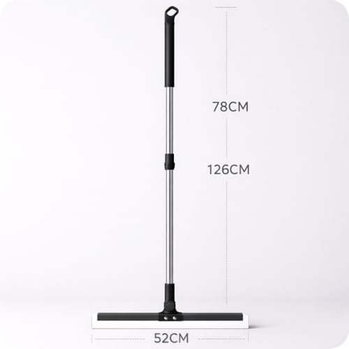Image of 50 CM Magic Broom Silicone Floor Wiper with Extendable Handle, 180 Rotating Squeegee for Floor, Tile, Marble, Glass & Window Cleaning, Heavy Duty Silicone Blade for Bathroom & Home