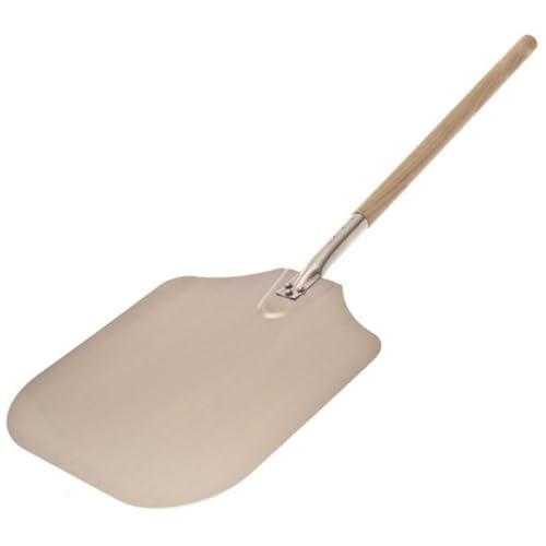 Image of American Metalcraft 3714 37 inch Aluminum Pizza Peel with 21 inch Wood Handle, 14 inch x 16 inch Large Blade