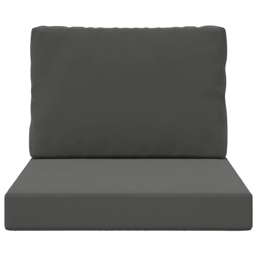 Lot de 2 coussins de canapé d'extérieur imperméables gris anthracite - 6