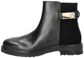 Tommy Hilfiger Botines de Caña Baja Mujer de Piel, Negro (Black), 36 EU