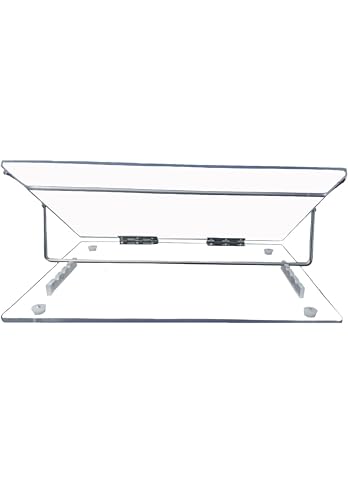Image of Acrylic Table Top Elevator Writing Desk Standard 7mm Thickness - Transparent Color with Height Adjustable 24 * 18 Inch Size