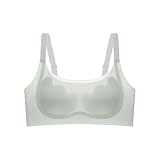 [Caividom] 超薄型 リフティングブラ 大胸を小さく見せる【通気穴設計】 ノンワイヤー 軽やか 美バスト 快適日常用 ラビットイヤーカップ