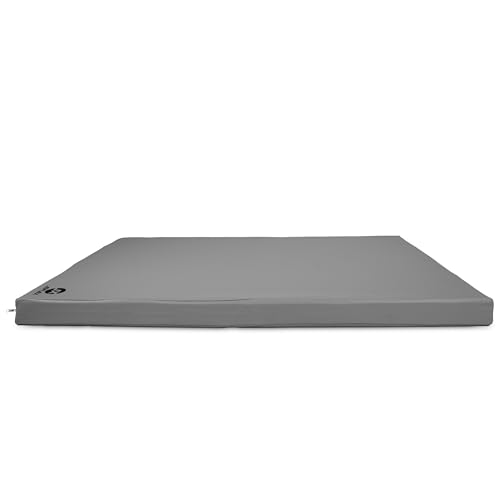 Jeflex - graue Weichbodenmatte & Turnmatte 150 x 100 x 8 cm MADE IN GERMANY/Gymnastikmatte/platzsparende Fitnessmatte & Yogamatte/dicke Sportmatte für Kinderzimmer