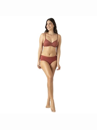 Image of Amante Smooth Charm Women's Wire-Free Padded T-Shirt Bra | Smooth Invisible Cups | Detachable Multiway Straps | Lightly Padded Everyday Comfort Bra | Soft Microfiber Fabric