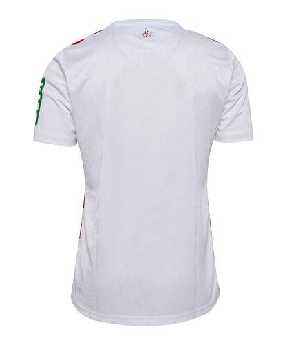 Detailliertes Frontansicht des hummel FC Köln Third Jerseys in weiß-rot - Detailansicht von hummel 1.FC Köln 3rd Trikot...